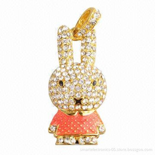 Jewelry rabbit USB flash drives